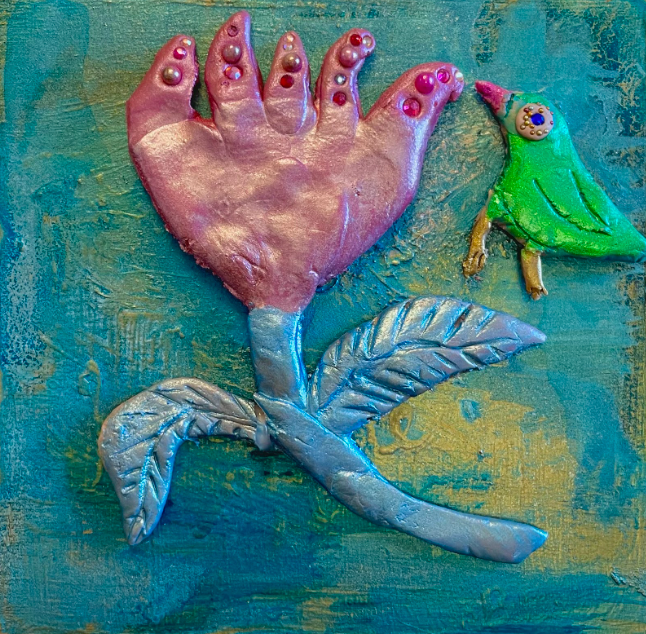 This is For You (Bird with Flowers)