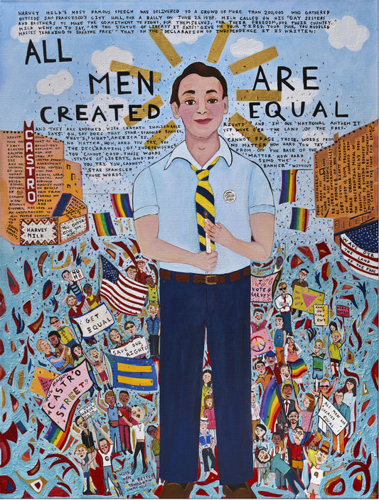 All Men Are Created Equal | Harvey Milk Portrait