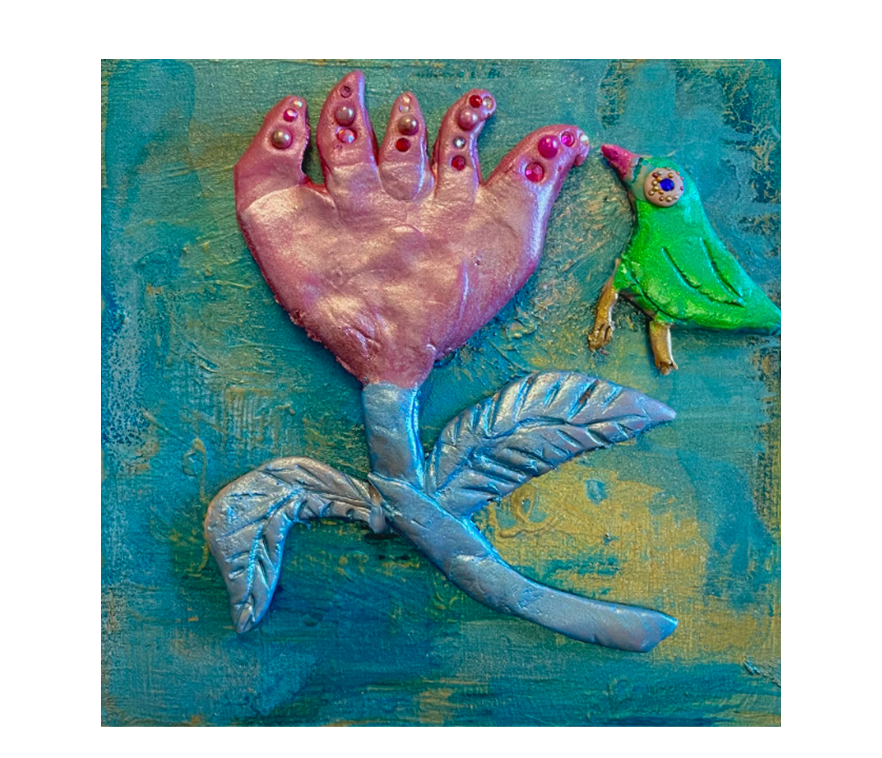 This is For You (Bird with Flowers)