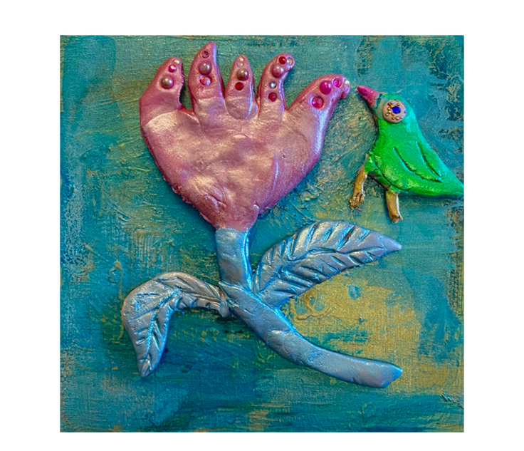 This is For You (Bird with Flowers)