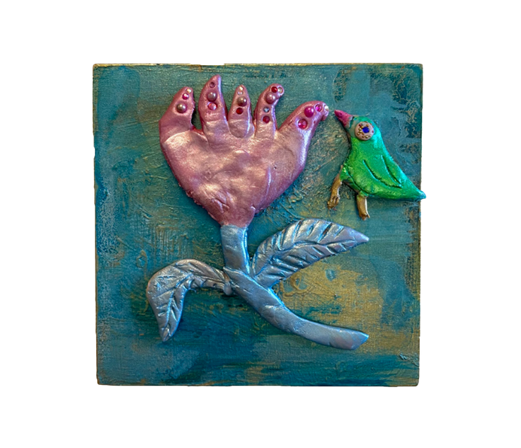 This is For You (Bird with Flowers)