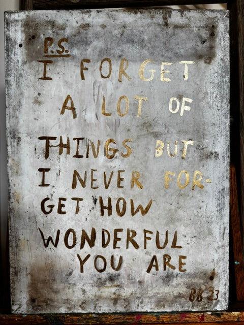 I forget a lot of things...